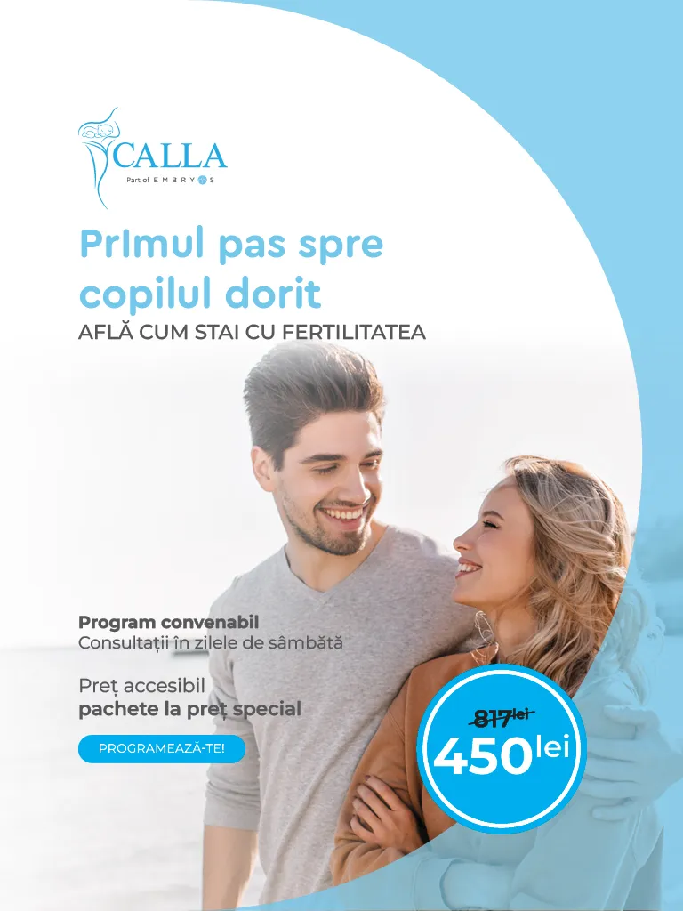 Screening fertilitate la Centrul Calla Oradea – Vrei un copil, dar sarcina întârzie?